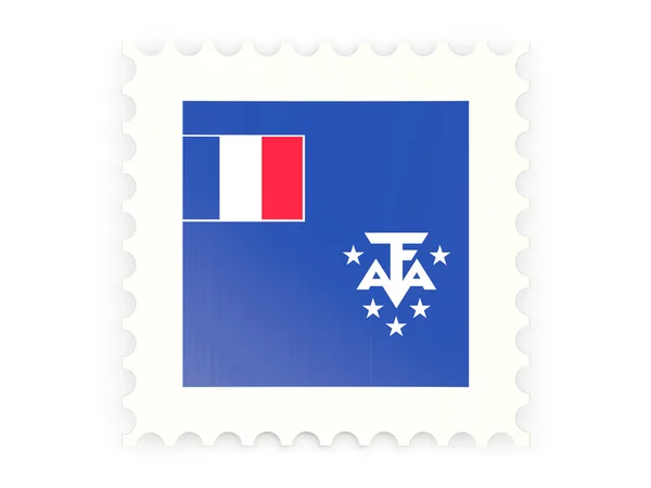 Ícone de selo postal de territórios franceses do sul — Fotografia de Stock