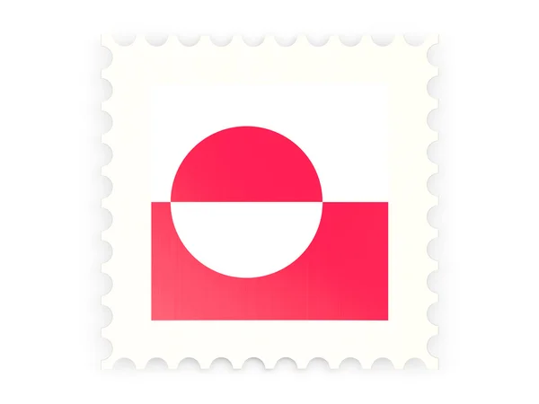 格陵兰的邮票图标 — 图库照片
