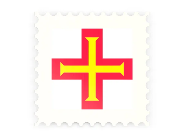 Postage stamp icon of guernsey — Stock Photo, Image