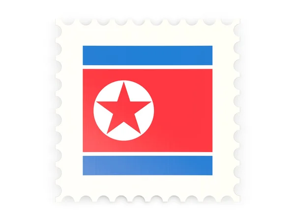 Postage stamp icon of north korea — Stock Photo, Image