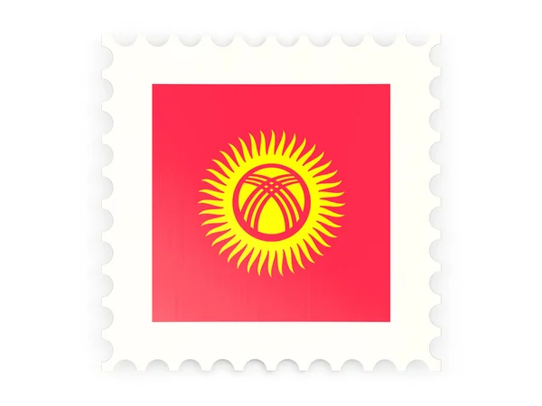 Postage stamp icon of kyrgyzstan — Stock Photo, Image