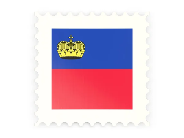 Ícone de selo postal de liechtenstein — Fotografia de Stock