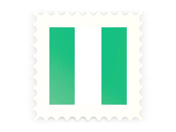 Postage stamp icon of nigeria — Stock Photo, Image