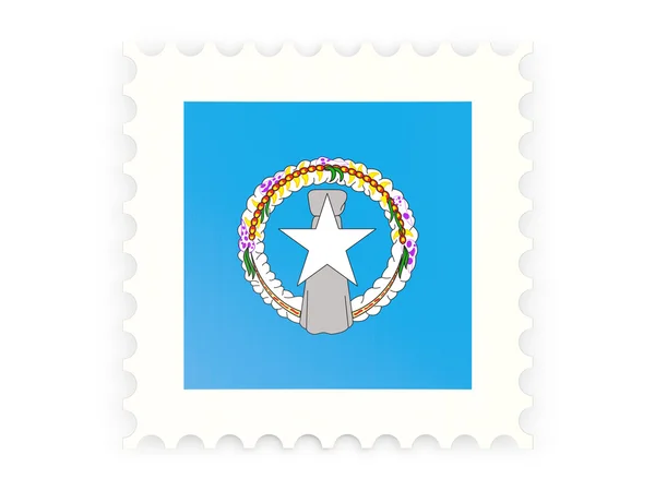 Postage stamp icon of northern mariana islands — Stock Photo, Image