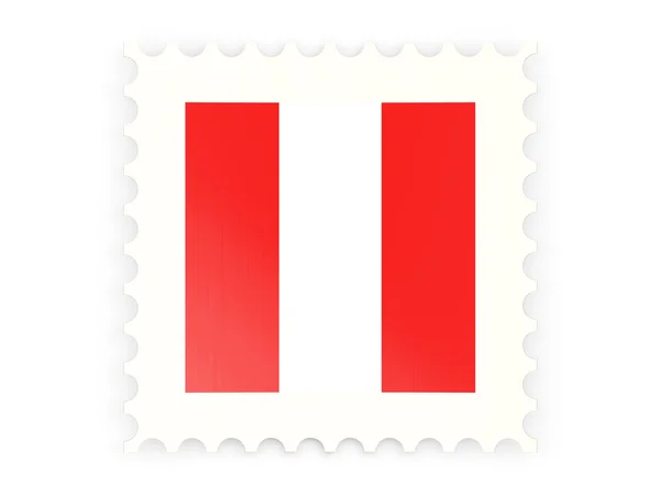 Postage stamp icon of peru — Stock Photo, Image