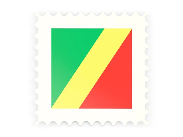 Postage stamp icon of republic of the congo — Stock Photo, Image