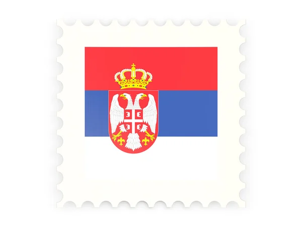 Icono de sello postal de serbia — Foto de Stock