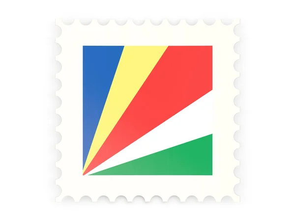 Postage stamp icon of seychelles — Stock Photo, Image