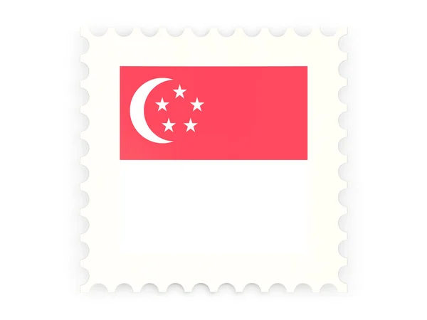 Ícone de selo postal de singapore — Fotografia de Stock