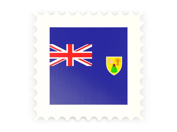 Postage stamp icon of turks and caicos islands — Stok fotoğraf