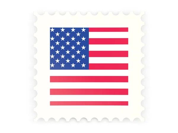 Postage stamp icon of united states of america — Stock Photo, Image