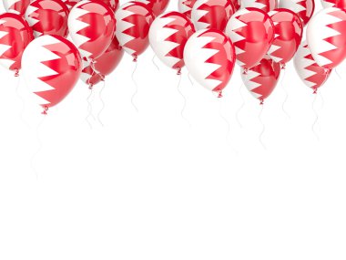 Balon çerçeve ile Bahreyn bayrağı