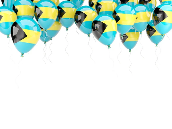 Balloon frame with flag of bahamas — Stock Photo, Image