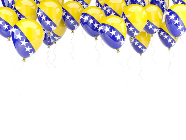 Balloon frame with flag of bosnia and herzegovina — Stock Photo, Image