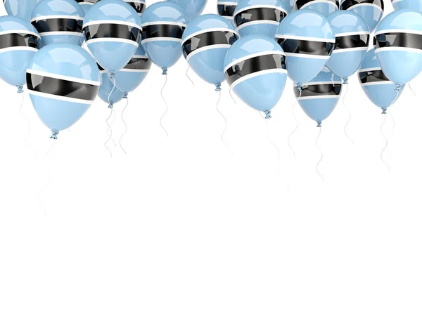 Balloon frame with flag of botswana — Stock Photo, Image