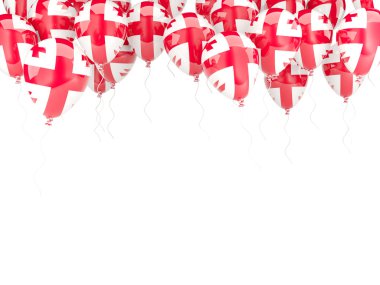 Balon çerçeve ile Gürcistan bayrağı