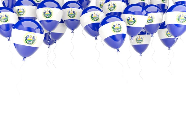气球框架与萨尔瓦多国旗 — 图库照片