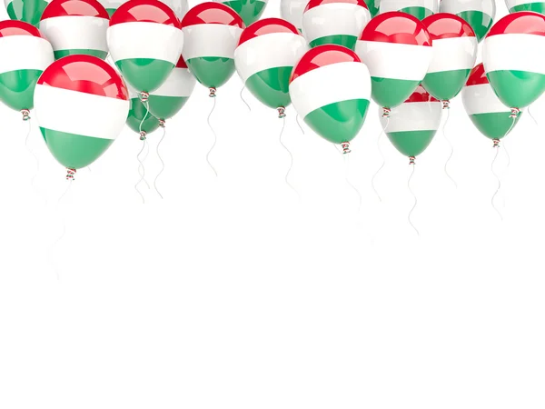 Ballonrahmen mit ungarischer Flagge — Stockfoto