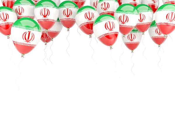 Ballong ram med flagga iran — Stockfoto