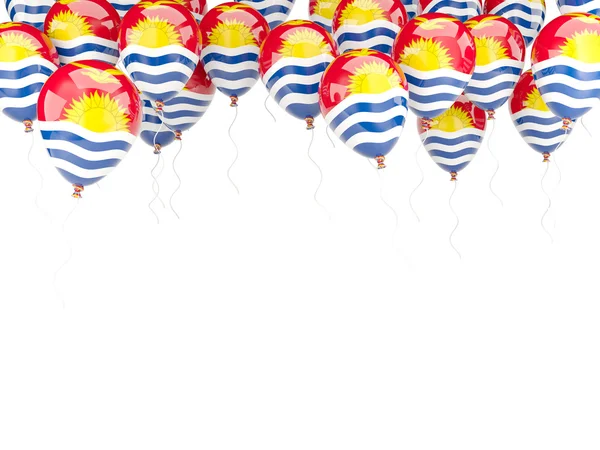 Balloon frame with flag of kiribati — Stock Photo, Image