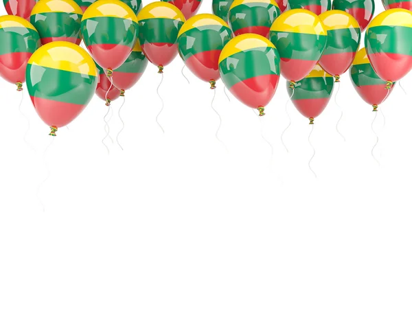 Balónek rám s vlajkou Litvy — Stock fotografie