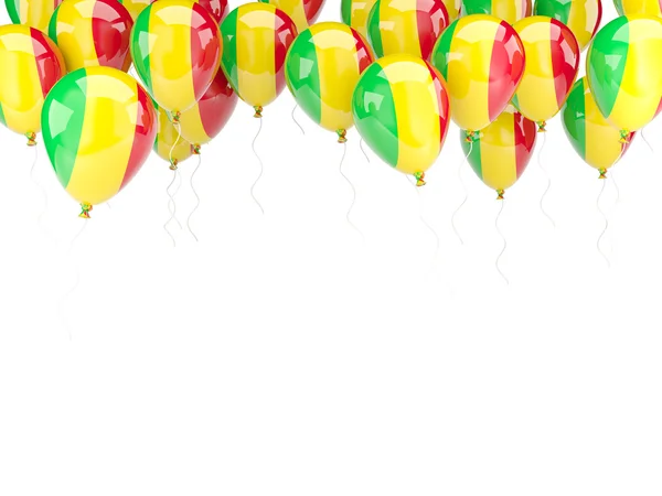 气球框架与马里国旗 — 图库照片