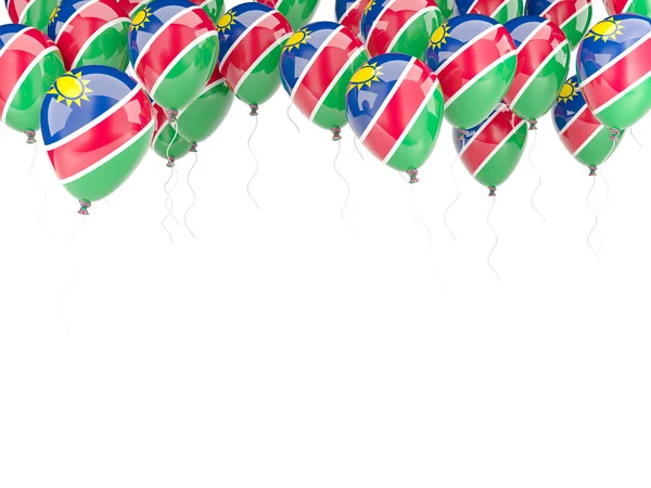 Ballong ram med flagga namibia — Stockfoto