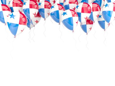Panama bayrağı ile balon çerçeve