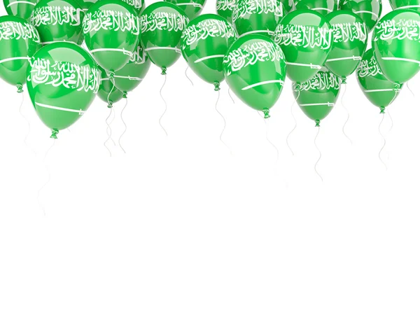 Ballonrahmen mit saudi-arabischer Flagge — Stockfoto