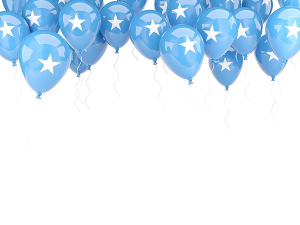 Balloon frame with flag of somalia — Stock Photo, Image