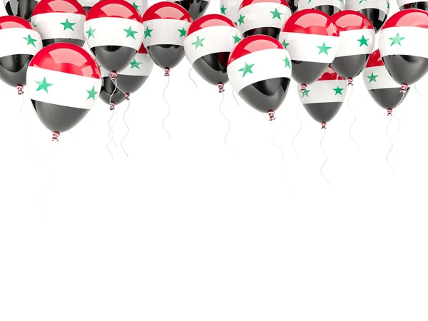 Ballon frame met vlag van Syrië — Stockfoto