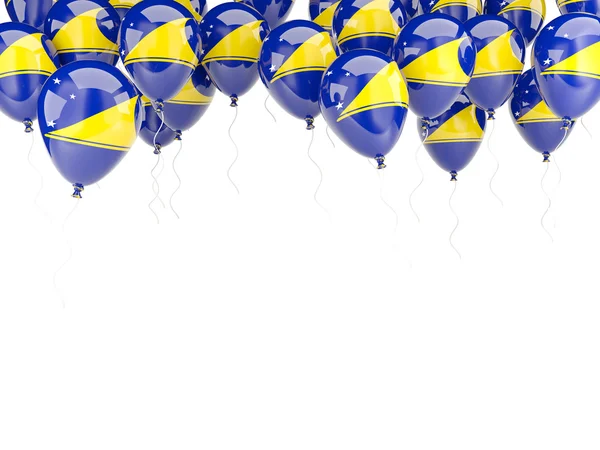 Moldura de balão com bandeira de tokelau — Fotografia de Stock