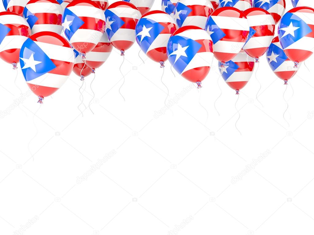 Balloon Frame With Flag Of Puerto Rico Stock Photo Mishchenko Balloon Frame With Flag Of Puerto Rico Isolated On White Photo By