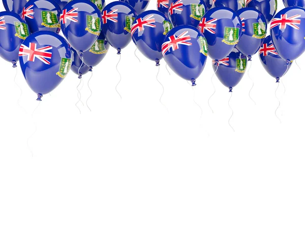 Cadre de ballon avec drapeau des îles vierges britanniques — Photo