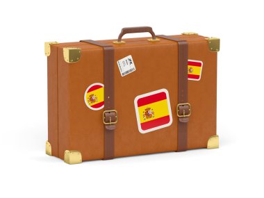 İspanya bayrağı ile bavul