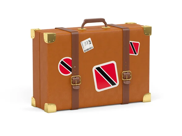 Valise avec drapeau de Trinidad et tobago — Photo