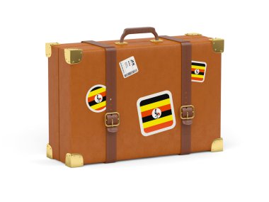 Uganda bayrağıyla bavul
