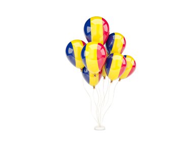 Uçan balon ile Çad bayrağı