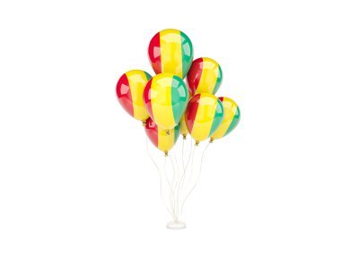 Uçan balon ile Gine bayrağı