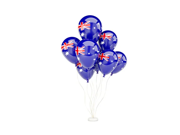 Avustralya bayrağı ile uçan balonlar — Stok fotoğraf