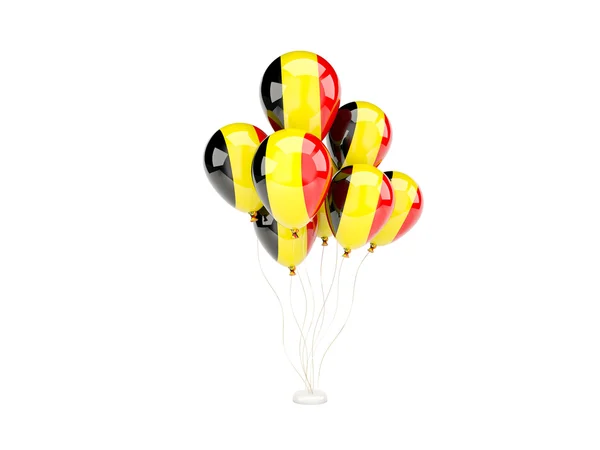 Μπαλόνια που φέρουν με τη σημαία του Βελγίου — Φωτογραφία Αρχείου