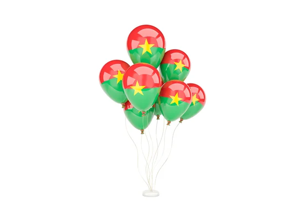 Flying balloons with flag of burkina faso — Stock Photo, Image