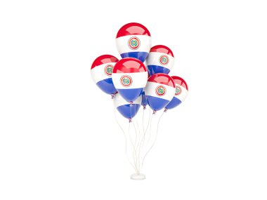 Uçan balon ile paraguay Cumhuriyeti bayrağı