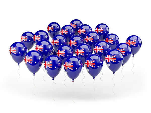 Ballons avec drapeau australien — Photo