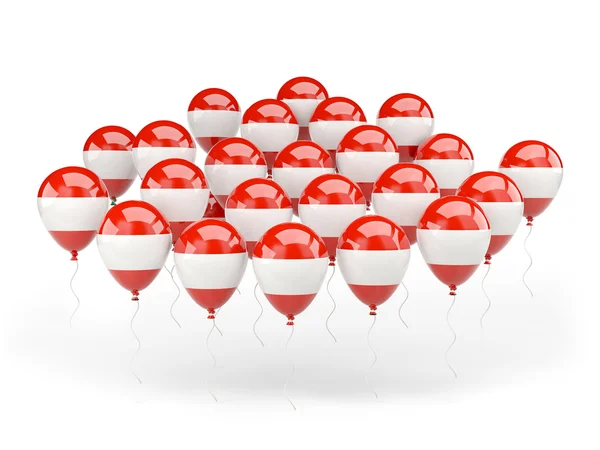 Globos con bandera de austria — Foto de Stock