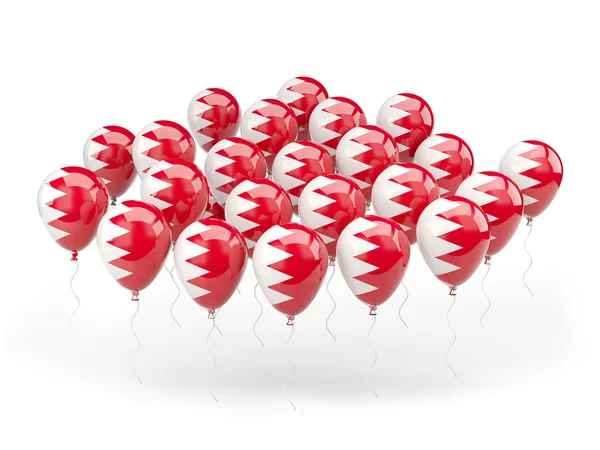 Globos con bandera de Bahrein — Foto de Stock