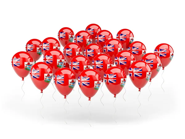 Ballonnen met vlag van bermuda — Stockfoto