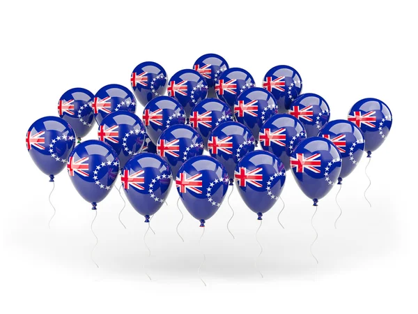 Balloons with flag of cook islands — Stock Photo, Image