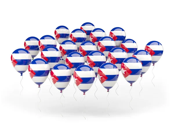 气球与古巴国旗 — 图库照片