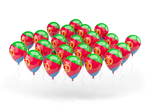 Balloons with flag of eritrea — Stock Photo, Image